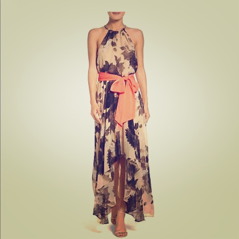 Eliza J floral print high/low cut WORN ONCE